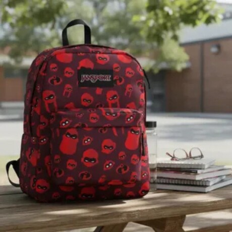 Mochila Jansport break Los Increíbles Family Red Icons