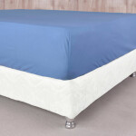Sábana ajustable 200 hilos Basic Color Celeste (Altura del Colchón: 30 cm) Full