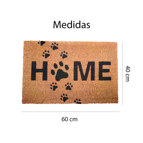 Alfombra Puerta Entrada Felpudo Coco Goma 40X60 Home Huellita