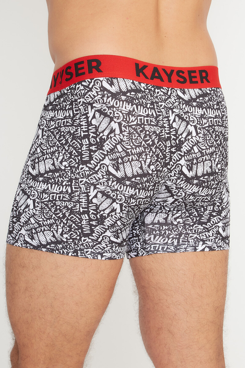 BOXER ALG.LYC. LARGO ROJO