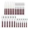 Set De Cubiertos Tramontina Polywood 24 Piezas para Asado Set De Cubiertos Tramontina Polywood 24 Piezas para Asado
