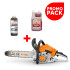 Motosierra Stihl Ms Ms210/12 + Aceite De Cadena + Aceite 2t 1lt PK MOTOSIERRA STIHL MS212 + ACEITES