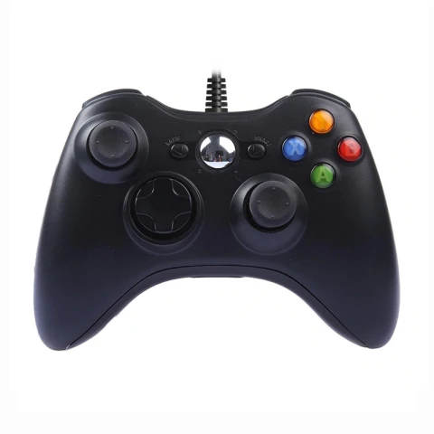 Joystick Compatible Cableado para Xbox 360 Negro Joystick Compatible Cableado para Xbox 360 Negro