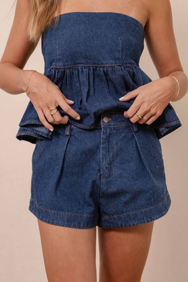 SHORT EVA DENIM BLUE SHORT EVA DENIM BLUE