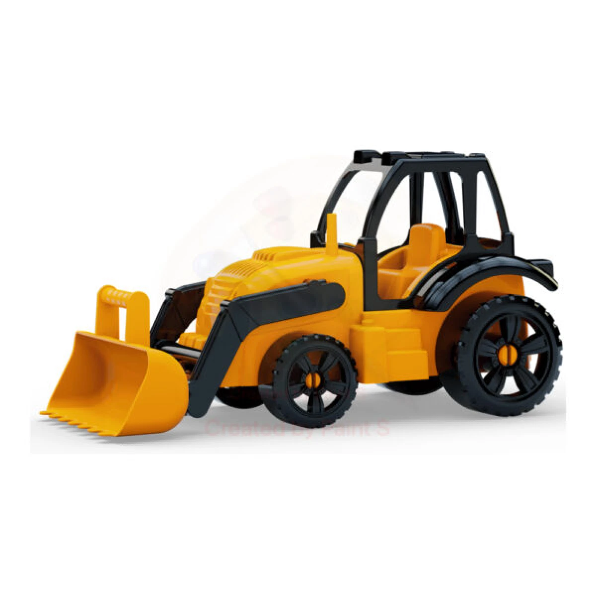 Máquina retro excavadora. 