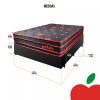 Combo Dormitorio Sommier 2p + Ropero 3p + 2 Mesas De Luz Ltc Combo Dormitorio Sommier 2p + Ropero 3p + 2 Mesas De Luz Ltc