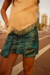 Mini Pocket Skirt óxido Turquesa