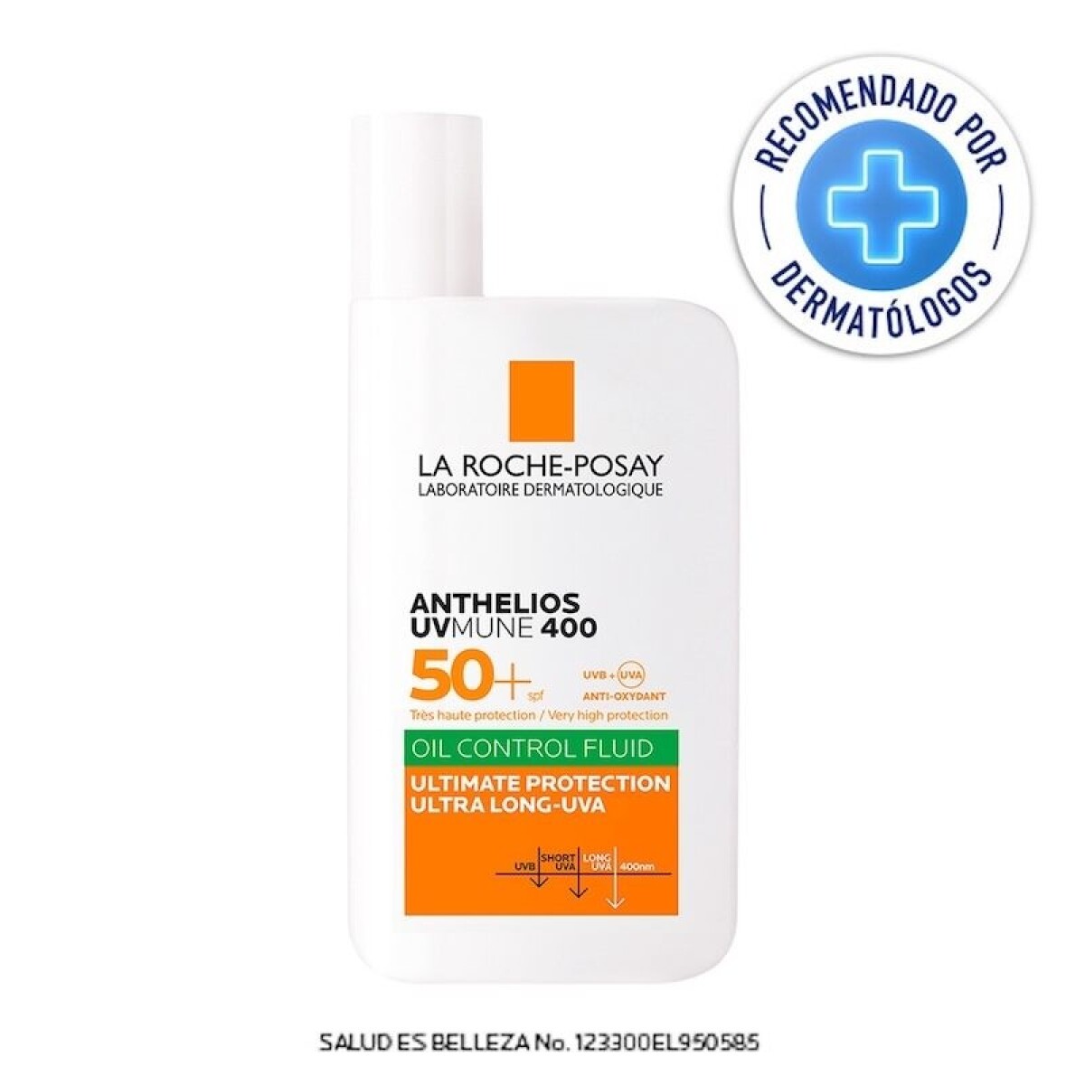 Protector Solar Anthelios Fluido Oil Control Spf50+. 50ml. 