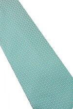 Corbata con pañuelo 8 cm VERDE FANTASIA