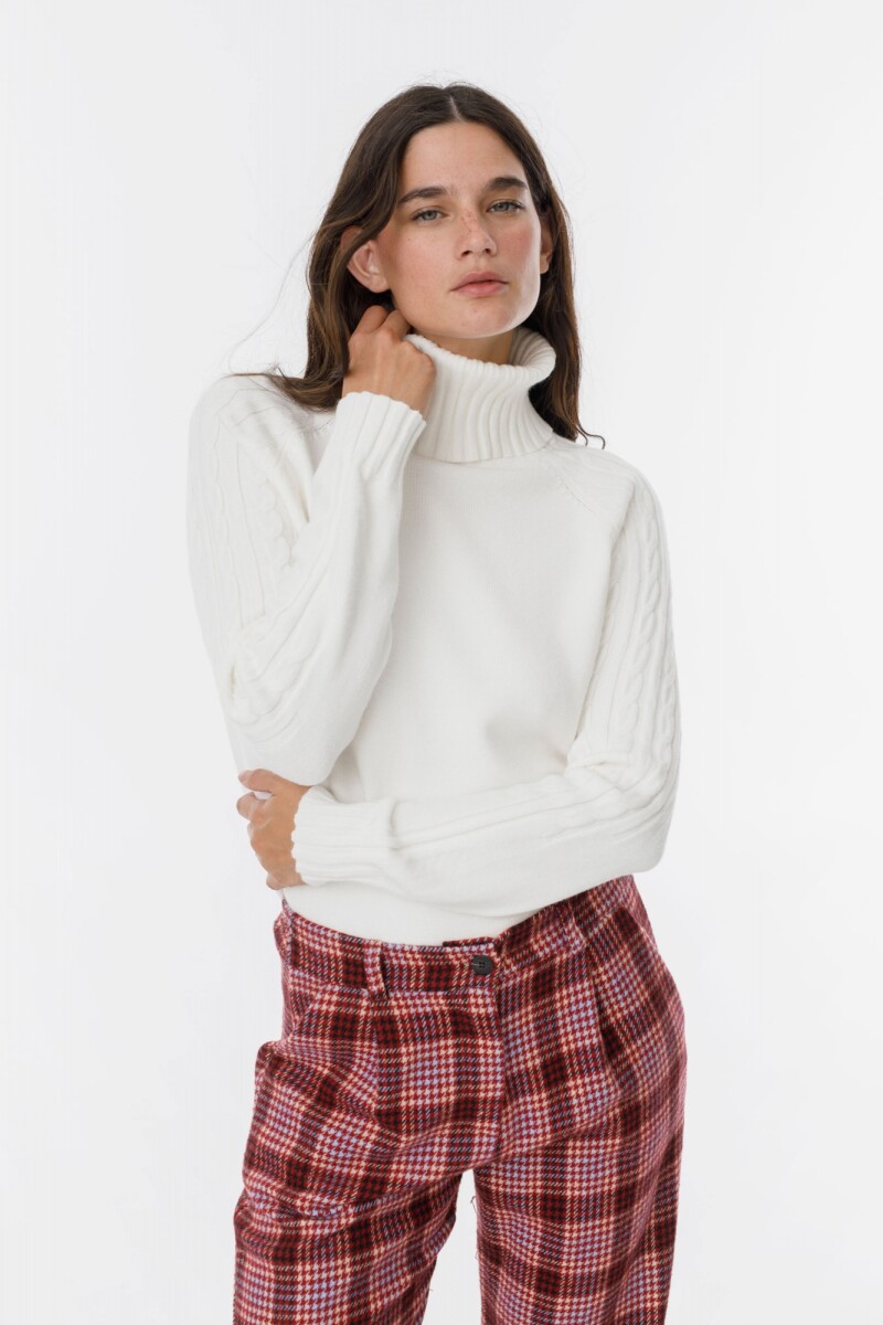 Sweater Espiga Blanco