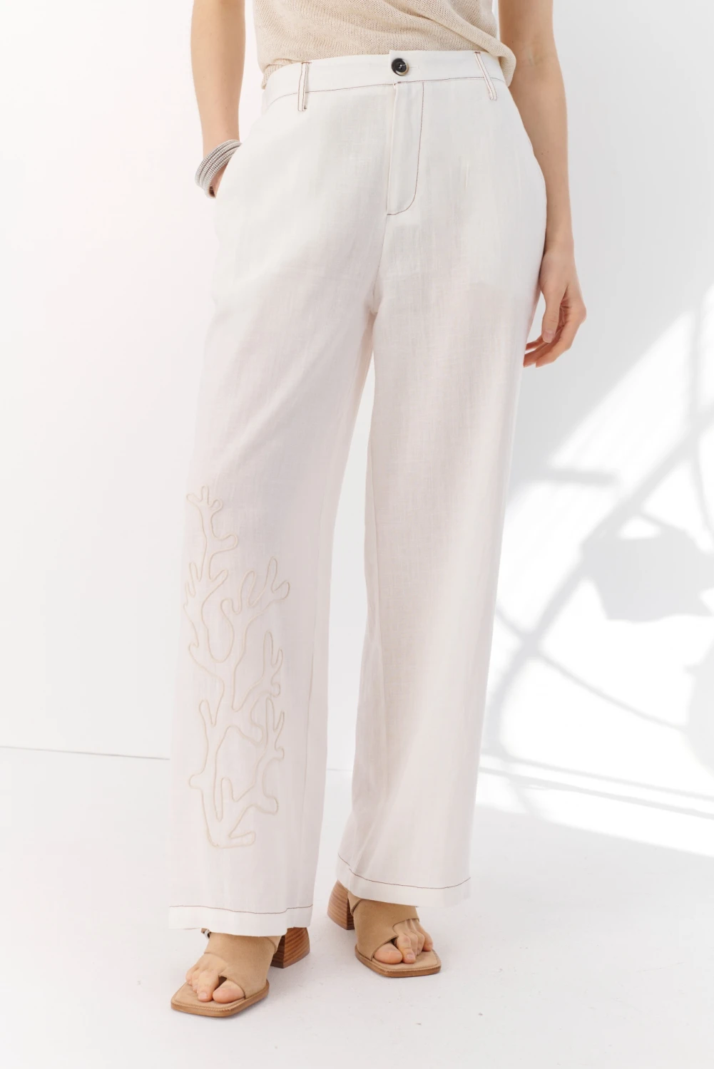 PANTALON SAINT TROPEZ blanco 1