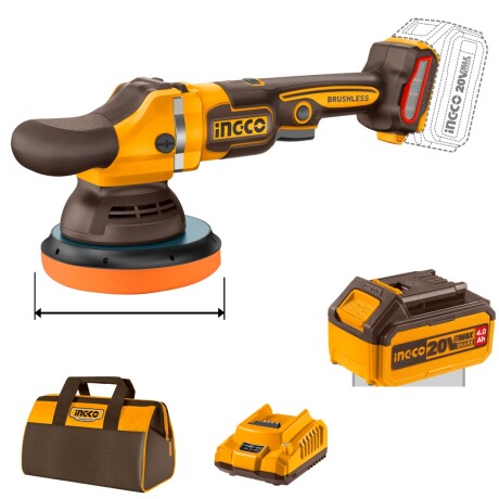 Kit Lustra Pulidora A Batería Ingco APLI20151Ub 001