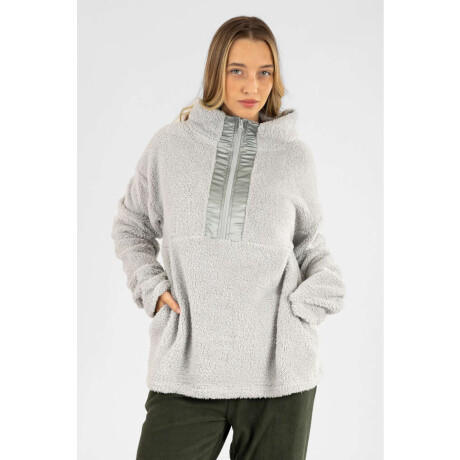 Sweater sherpa Gris