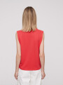 Remera Hortensia Rojo Coral