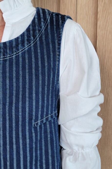 Chaleco Cadaqués Stripped raya azul