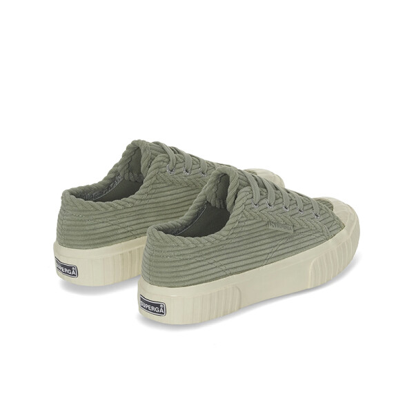 Championes Superga 2630 Stripe Corduroy Verde