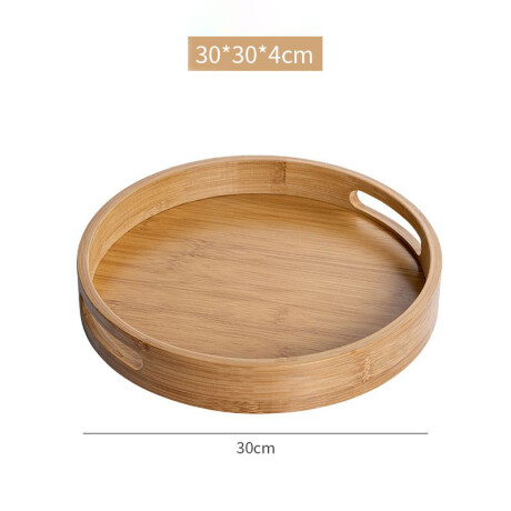 Bandeja Redonda Madera Bambu Ø30cm x Alto 4cm Bandeja Redonda Madera Bambu Ø30cm x Alto 4cm