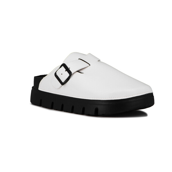 Zuecos Plataforma Mujer Darkness Blanco