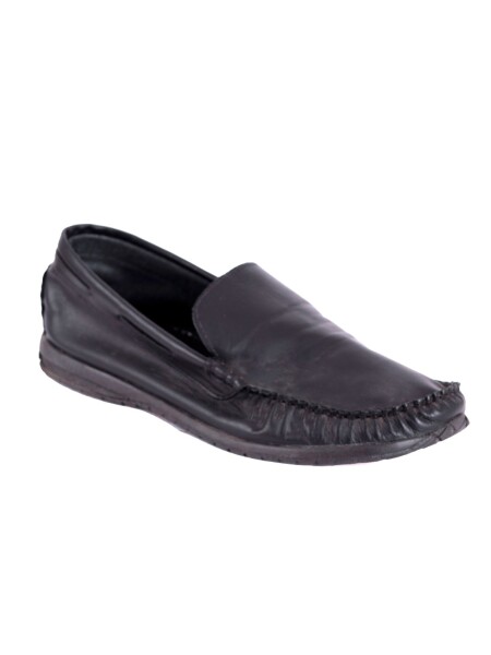 mocasín 100% cuero Negro