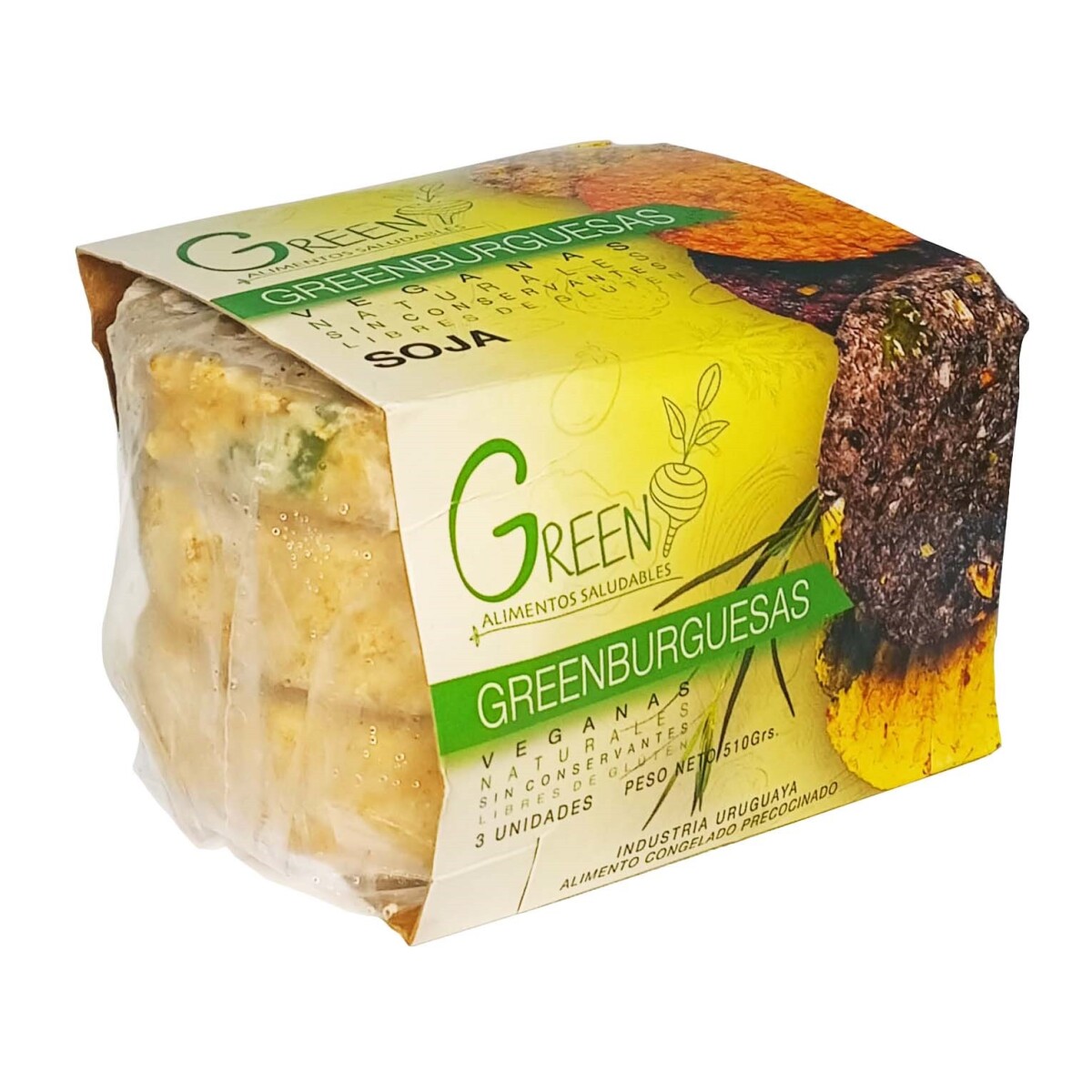 Greenburguesas de Soja X3 Unidades 