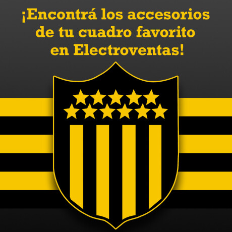Mochila Urbana de Peñarol con Logo Grabado Negro