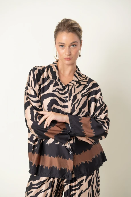 CAMISA OJO DE TIGRE Negro