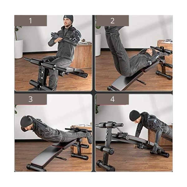 Banco Regulable Abdominal Plegable Curvo Musculacion Con Bandas Ejercicio Acero Gym Imback Banco Regulable Abdominal Plegable Curvo Musculacion Con Bandas Ejercicio Acero Gym Imback