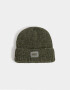 Gorro Clasico Gorro Tejido Con Tag - Verde Kaki