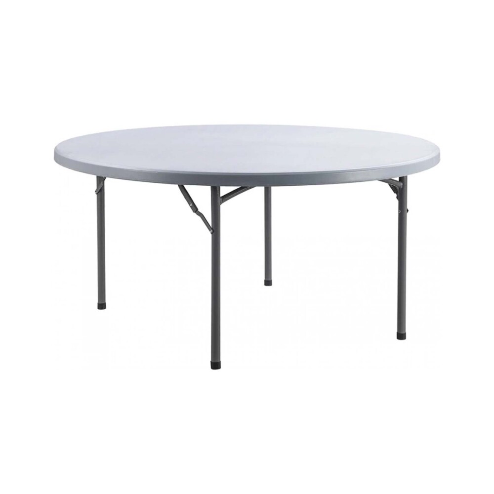 MESA PLEGABLE BLANCO POLIETILENO Y METAL AVA