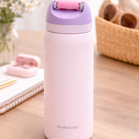 Botella térmica 950ml con asa Rosado