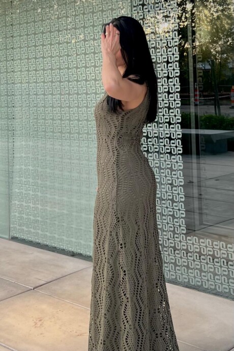 Vestido sin manga Aleida Verde