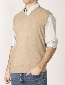 470885 CHALECO HARRINGTON LABEL Tostado