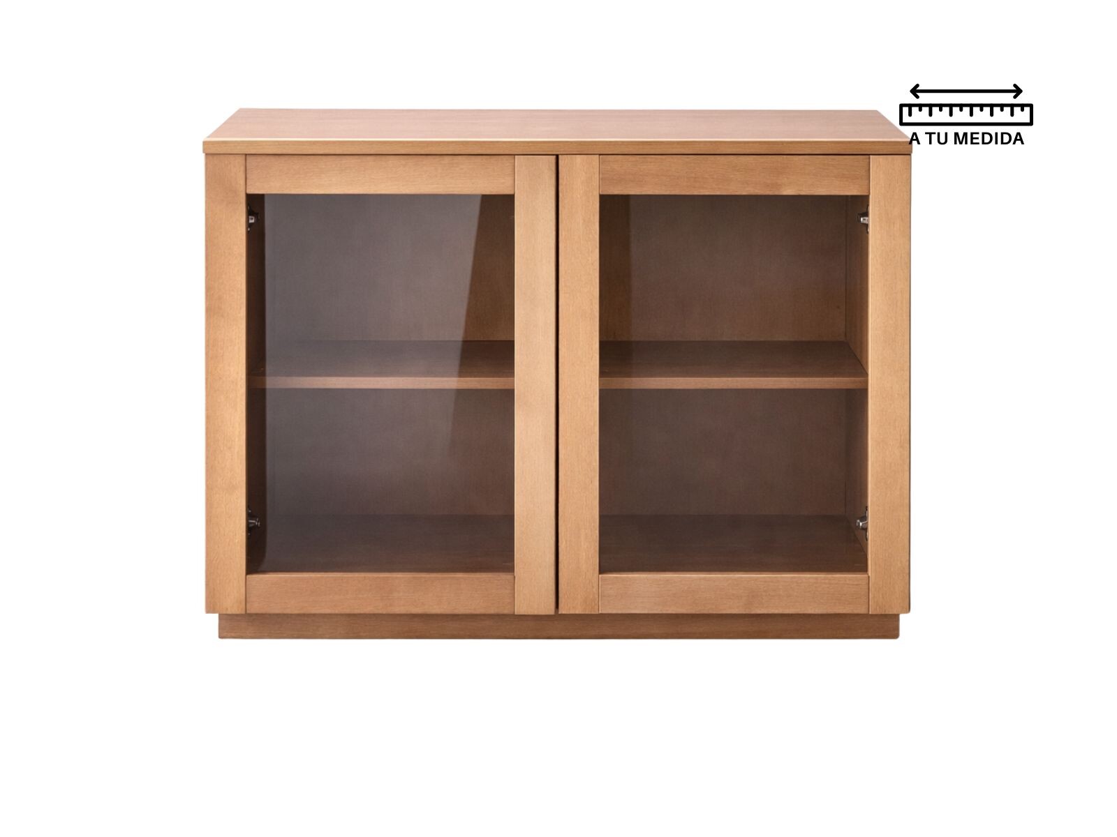 Aparador AMBAY Natural con Vidrio 