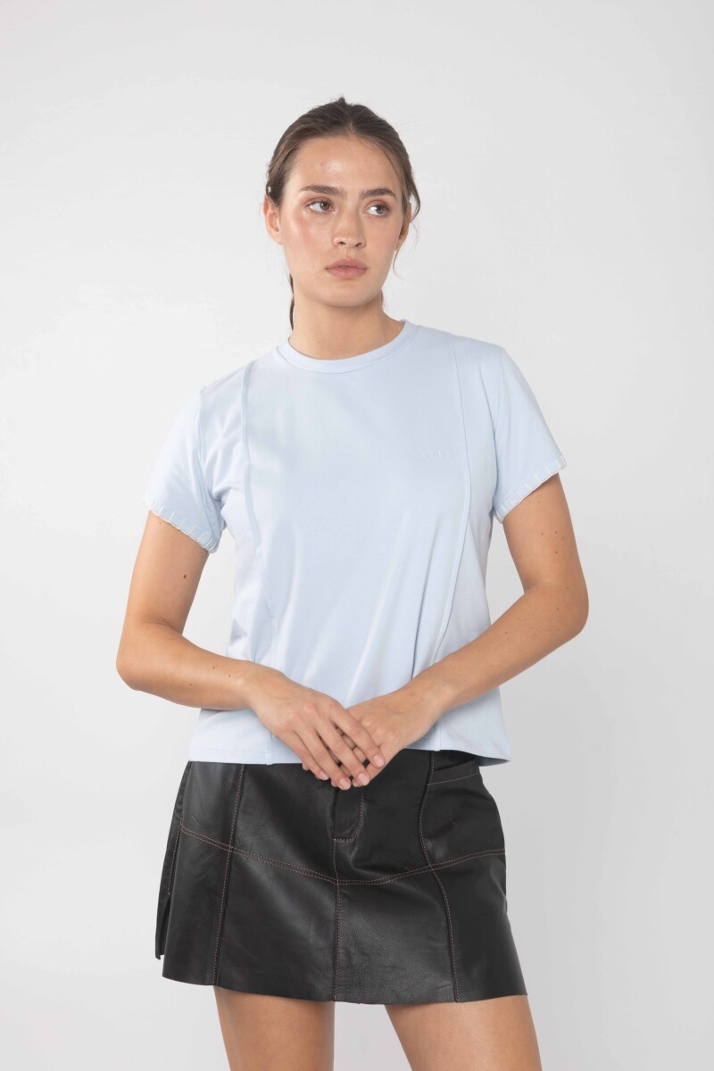 TSHIRT SHORT URU - Celeste 