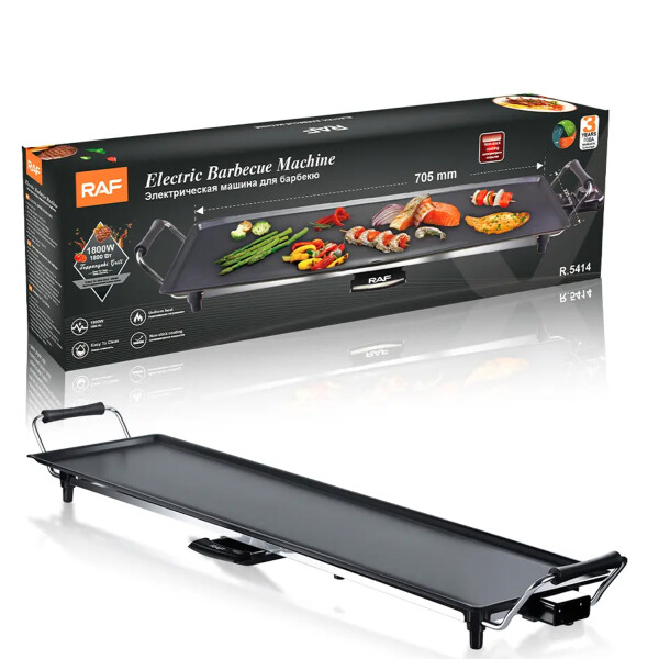 Parrilla Barbacoa Eléctrica Raf R5414 70cm 1800w BARBACOA ELECTRICA 70.5CM R5414 RAF