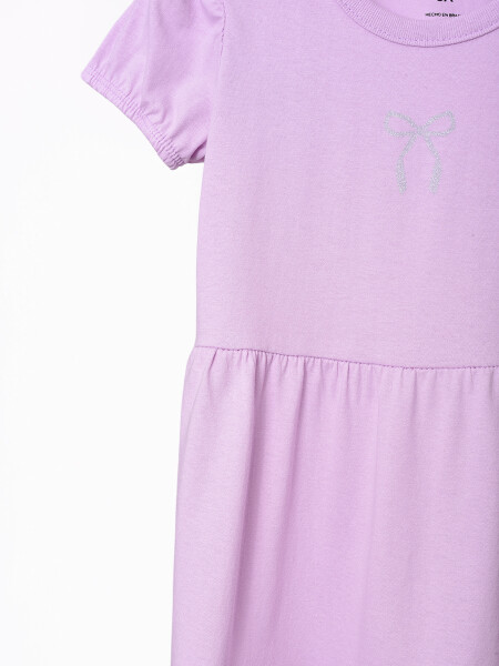 VESTIDO NIÑA MOÑA LILA