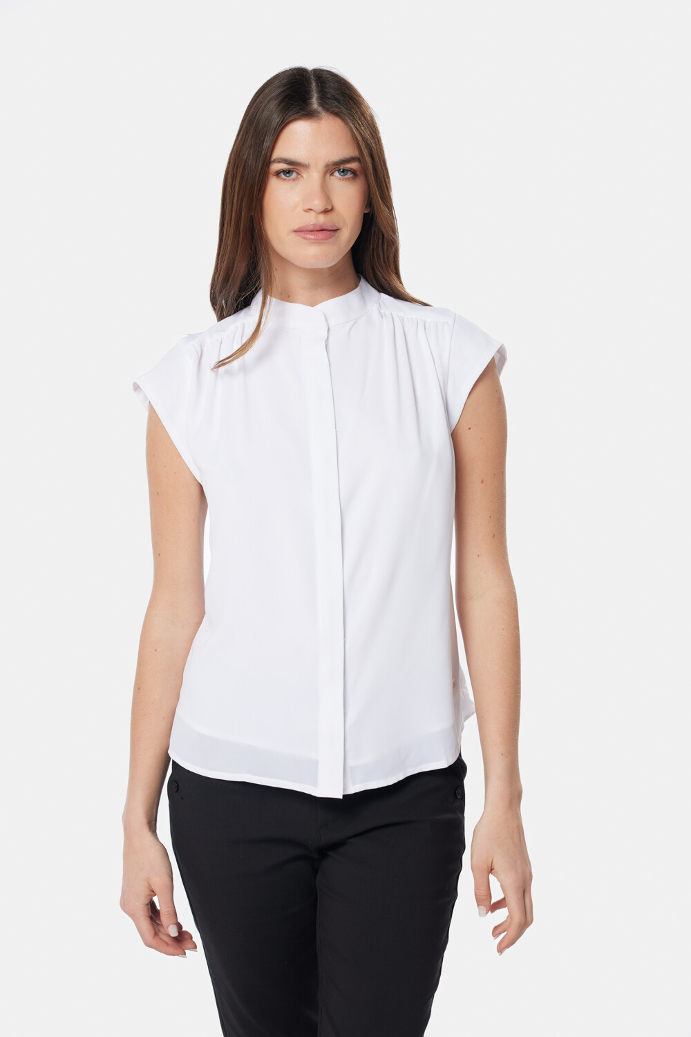 BLUSA MANGA CORTA Blanco