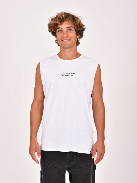 MUSCULOSA LETTERS BLANCO