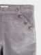 Pantalon Largo Con Botones Morado