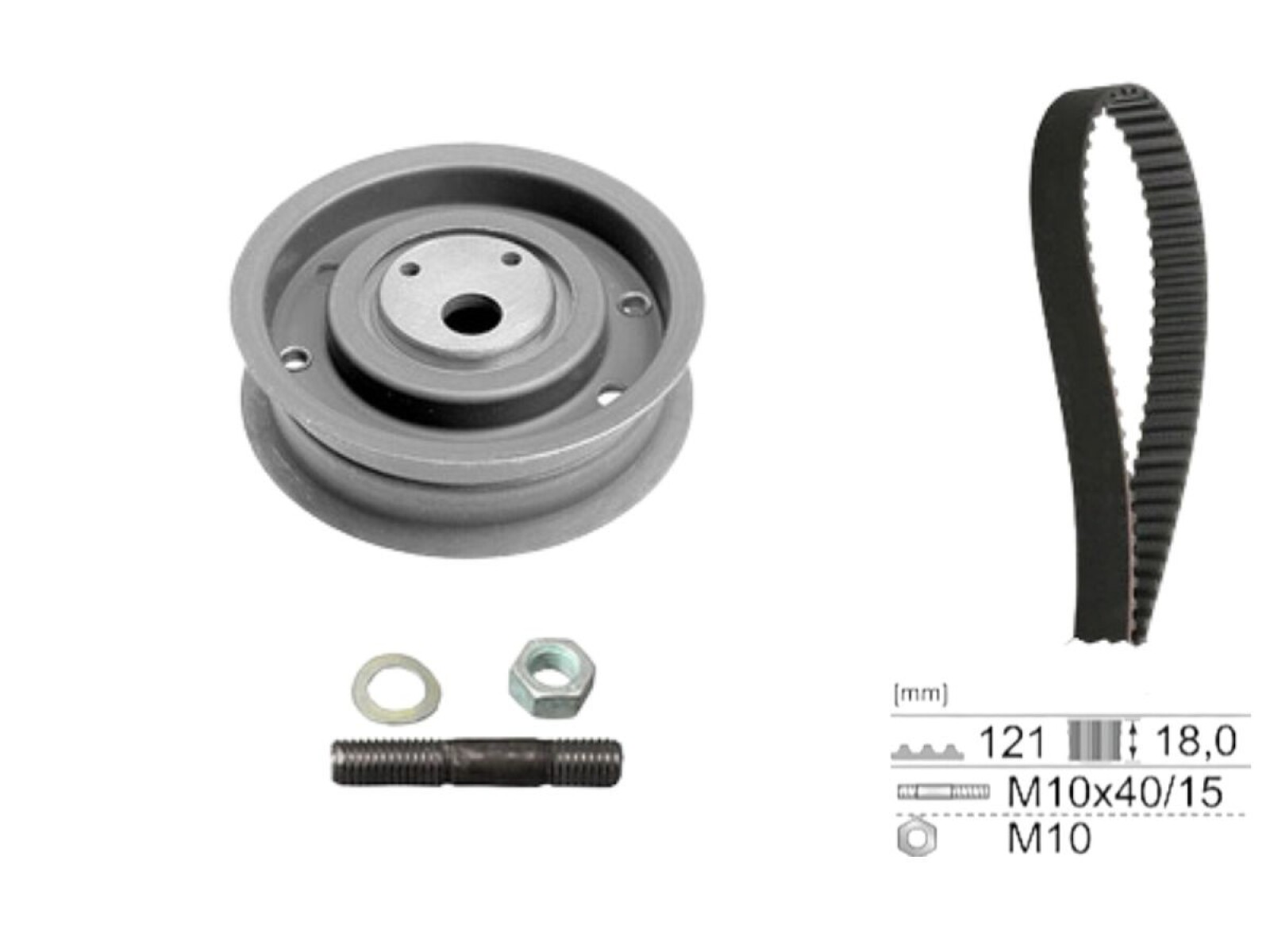Kit Distr S/Bomba Agua Audi A4 Ford Verona/Escort Volks Gol Iii/Parati/Saveiro/Gol Ii/Gol Iv/Golf 89-09 