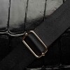 Shopper The Circle en cuero grabado big croco Negro