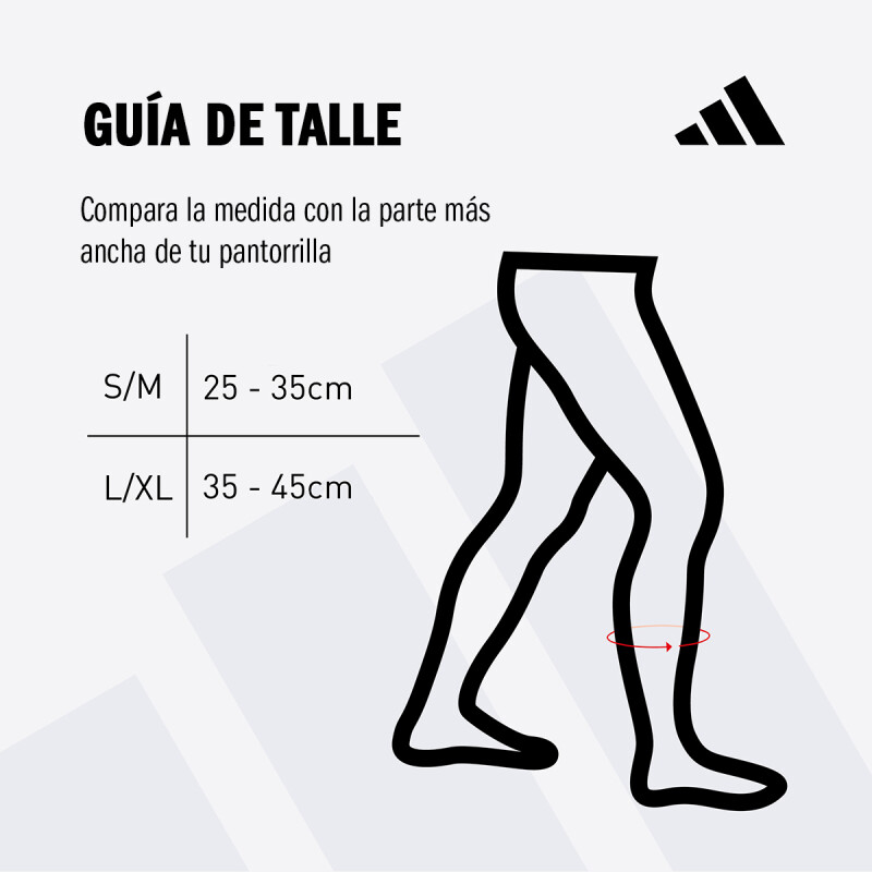 Mangas De Compresión Pantoirrilla Adidas Negro