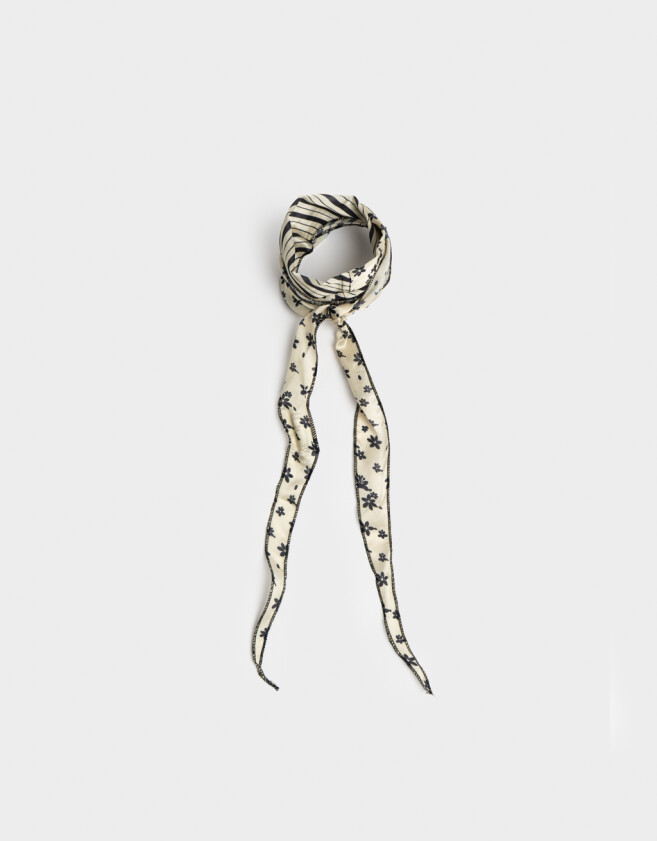 Pañuelos Raso Pañuelo Raso Estampado - Blanco Crudo