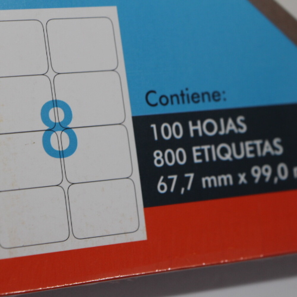 ETIQUETA ROTOLA TAMAÑO A4 318 MODELO 8