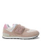 Championes Infantiles New Balance Lifestyle Velcro 574 Camel - Beige - Rosado