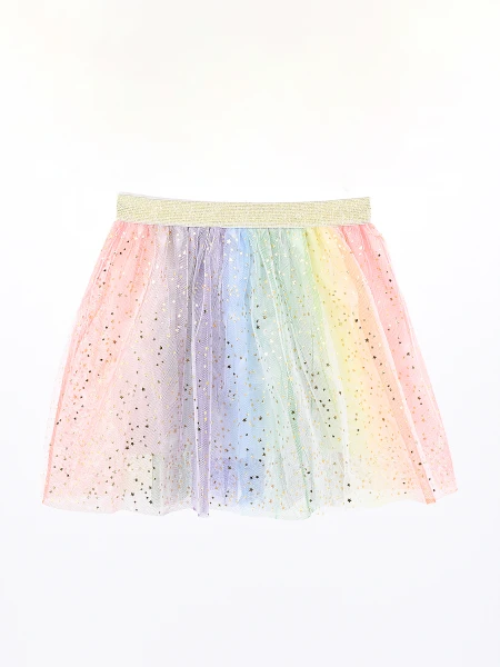 DISFRAZ POLLERA MULTICOLOR