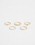 Sets Anillos Strass Crystal Sets De Anillos Son Strass Crystal - Dorado
