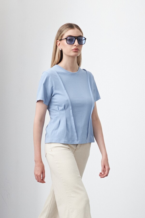 REMERA SHIITAKE Celeste