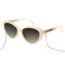 Lentes De Sol Bambu E Madeira Cat - Unisex Gradiente Verde/Blanco