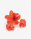 Broches Sets Flores Set De Broches Flores - Naranja Medio